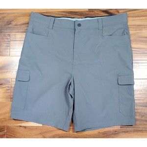 Orvis Shorts Adult 40 Gray Outdoor Fishing Cargo Hiking Nylon Voyager Mens